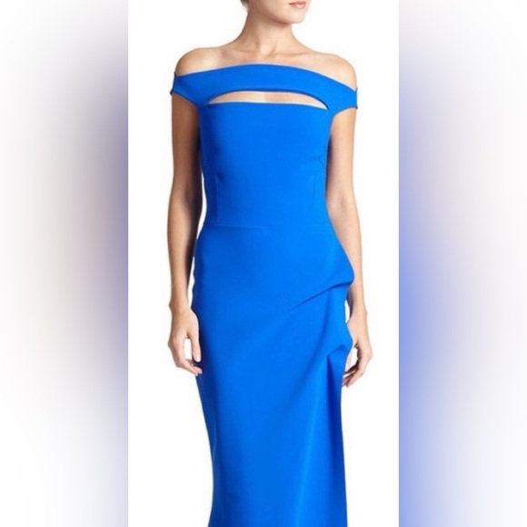 Chiara Boni Melania Off-The-Shoulder Gown SIZE 2 $995 - Picture 3 of 11